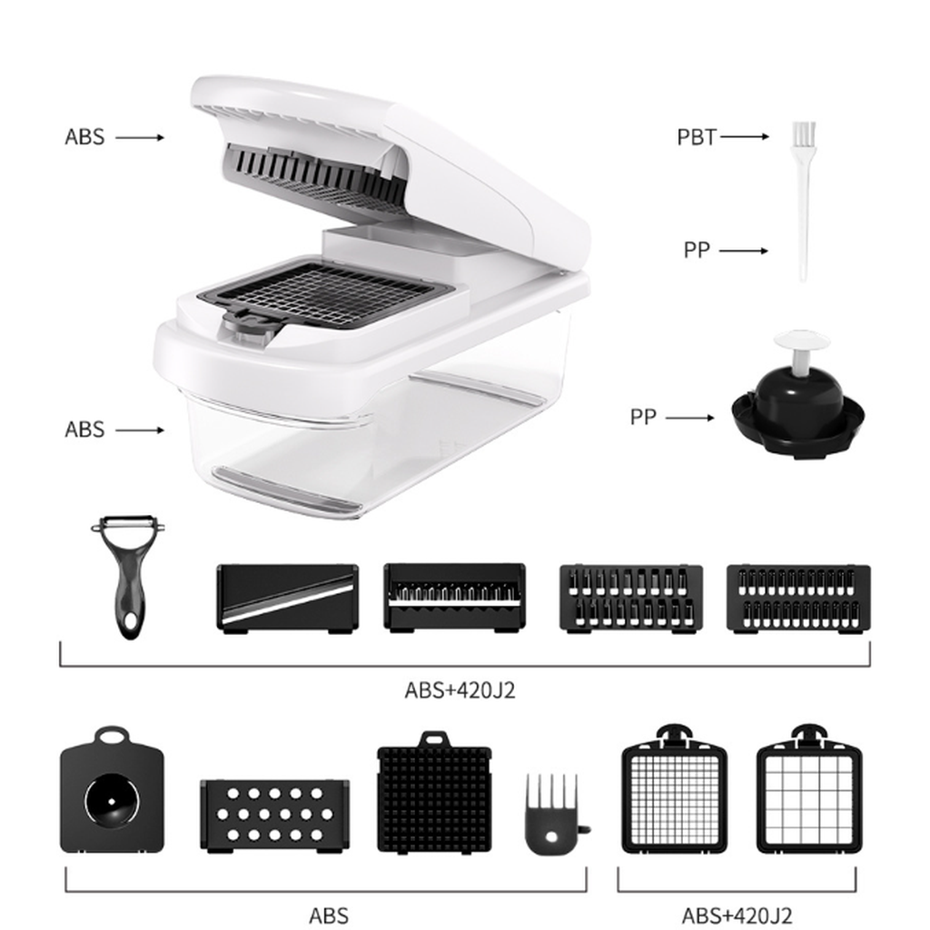 The Ultimate 15-in-1 Vegetable Chopper &amp; Slicer