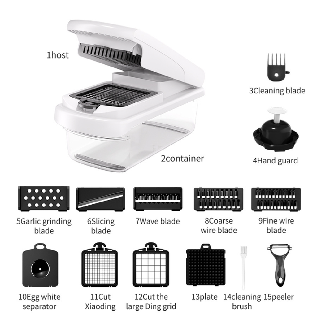 The Ultimate 15-in-1 Vegetable Chopper &amp; Slicer