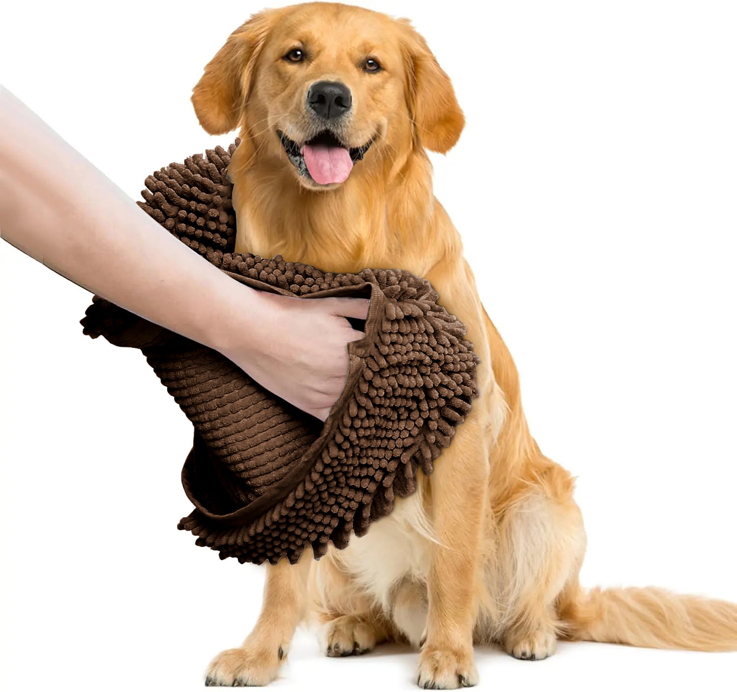 Quick-Drying Dog Towel with Hand Pockets