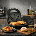 Double-Sided Heating Sandwich Maker with Removable Non-Stick Plates