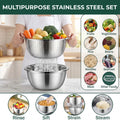 3-in-1 Grater, Colander & Mixing Bowl