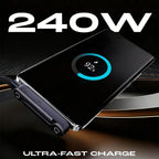 🔥📱240W Braided Fast Charge Cable With Built-in Phone Stand