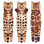 Funny Cat Hand Towels
